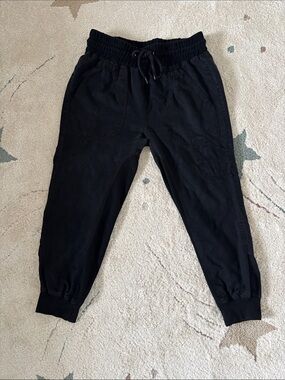 Quince Black Drawstring Jogger Pants
